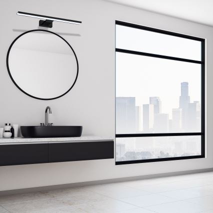 LED Koupelnové nástěnné svítidlo SHINE LED/13,8W/230V 60 cm IP44 černá