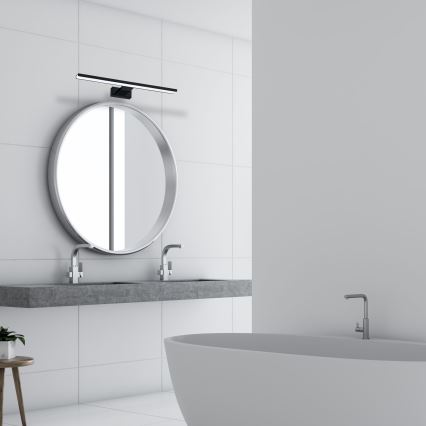 LED Koupelnové nástěnné svítidlo SHINE LED/13,8W/230V 60 cm IP44 černá