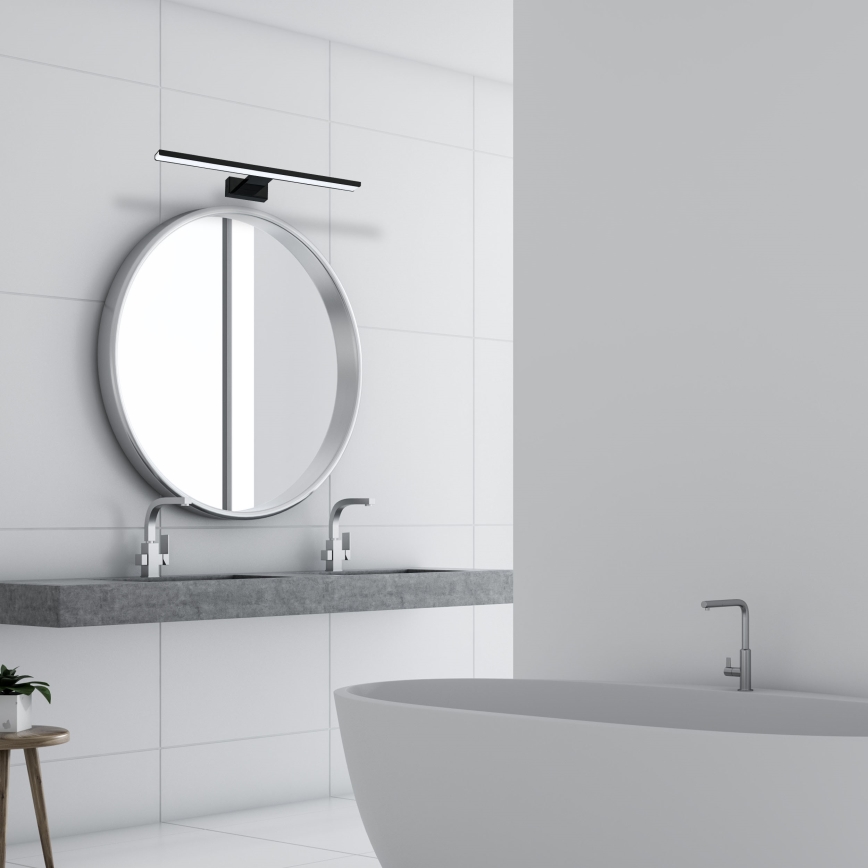 LED Koupelnové nástěnné svítidlo SHINE LED/13,8W/230V 60 cm IP44 černá
