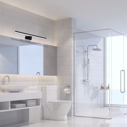 LED Koupelnové nástěnné svítidlo SHINE LED/13,8W/230V 60 cm IP44 černá