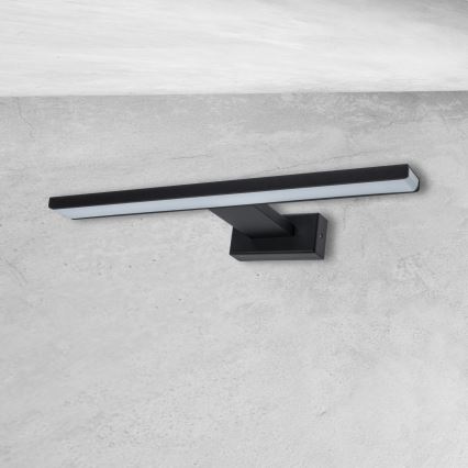 LED Koupelnové nástěnné svítidlo SHINE LED/7W/230V 30 cm IP44 černá