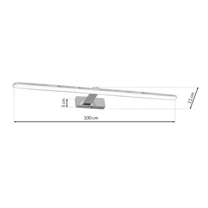LED Koupelnové nástěnné svítidlo SPLASH 1xLED/21W/230V IP44