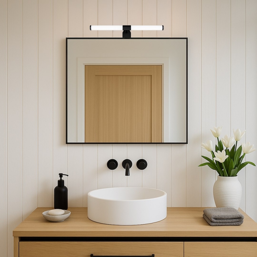 LED Koupelnové osvětlení zrcadla 2v1 APA LED/6W/230V 40 cm IP44 černá