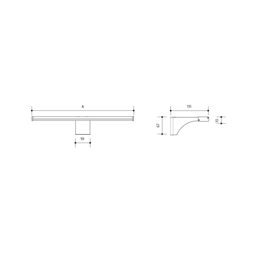 LED Koupelnové osvětlení zrcadla ELESAR LED/8W/230V IP44 3000K