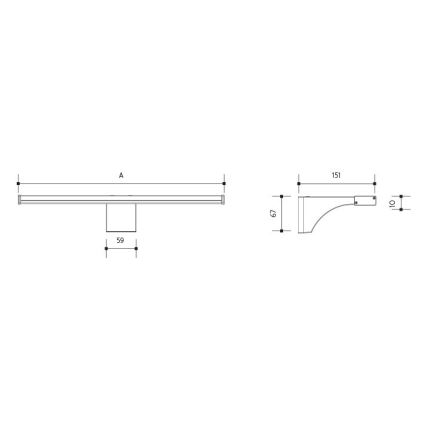 LED Koupelnové osvětlení zrcadla ELESAR LED/8W/230V IP44 4000K