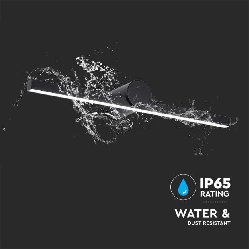 LED Koupelnové osvětlení zrcadla LED/10W/230V 4000K IP65 černá