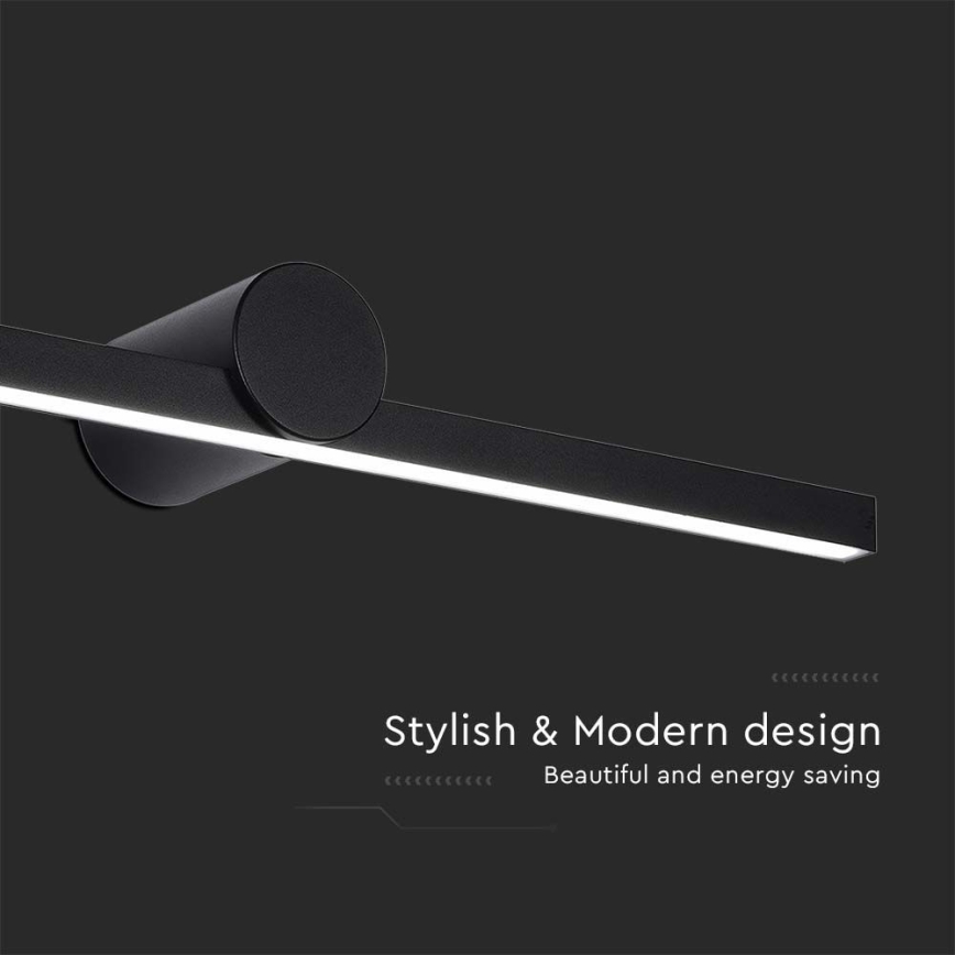 LED Koupelnové osvětlení zrcadla LED/10W/230V 4000K IP65 černá