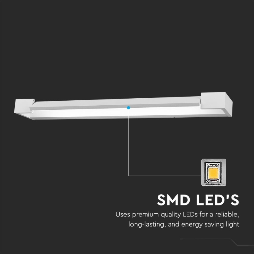 LED Koupelnové osvětlení zrcadla LED/16W/230V 3000K IP44 60 cm bílá