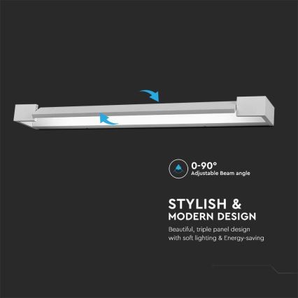 LED Koupelnové osvětlení zrcadla LED/18W/230V 4000K IP44 60 cm bílá