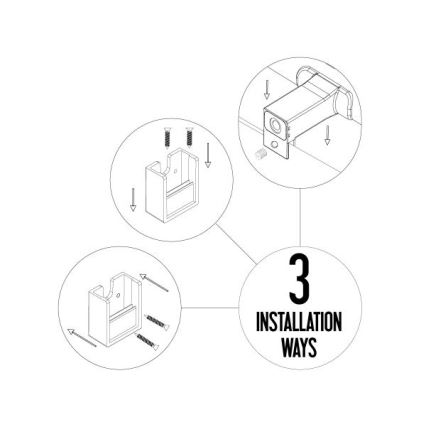 LED Koupelnové osvětlení zrcadla LED/8W/230V 30 cm IP44 bílá