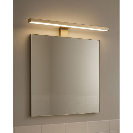 LED Koupelnové osvětlení zrcadla LED/8W/230V 4000K 50 cm IP44 matná zlatá