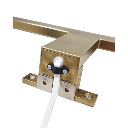 LED Koupelnové osvětlení zrcadla LED/8W/230V 4000K 50 cm IP44 matná zlatá