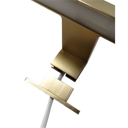 LED Koupelnové osvětlení zrcadla LED/8W/230V 4000K 50 cm IP44 matná zlatá