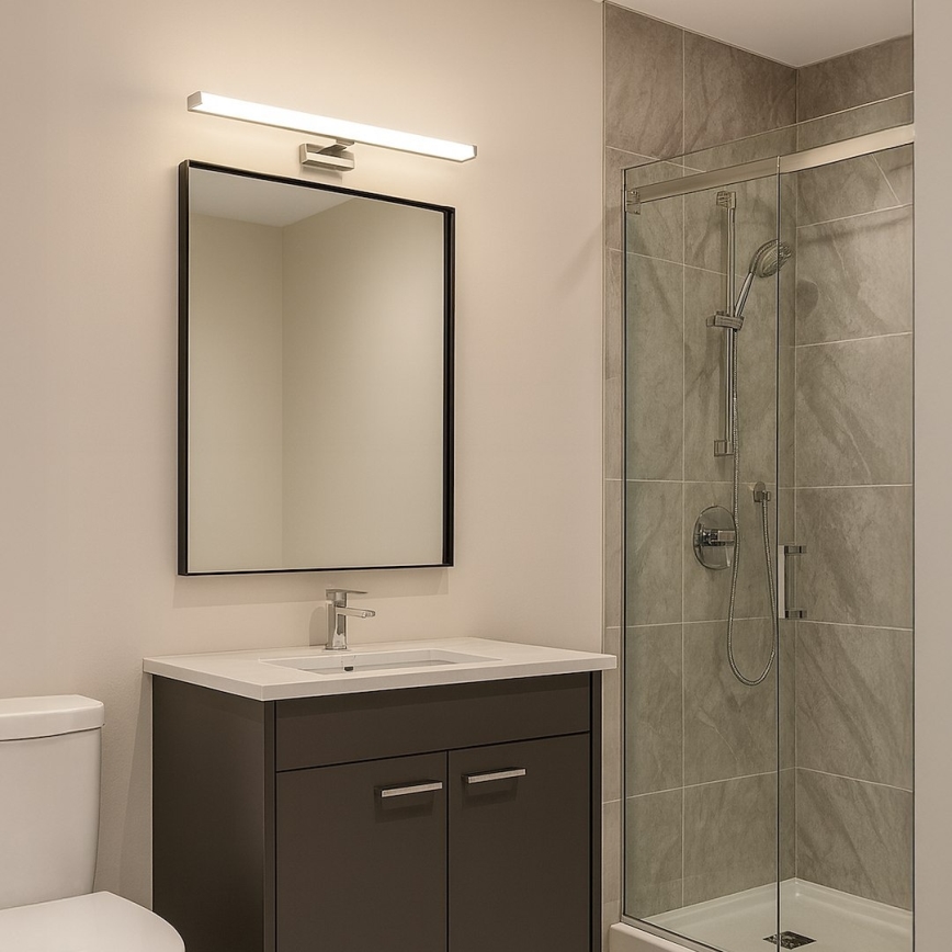 LED Koupelnové osvětlení zrcadla MIRORE LED/10W/230V 60 cm IP44 lesklý chrom