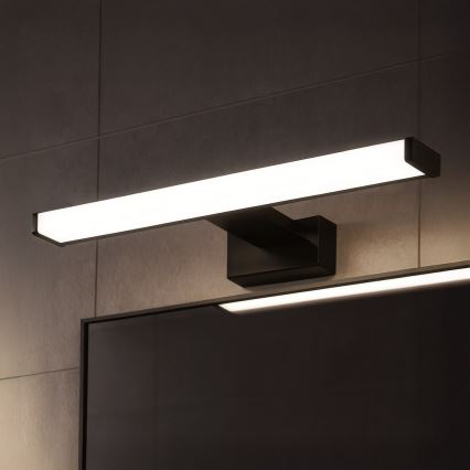 LED Koupelnové osvětlení zrcadla MIRORE LED/8W/230V 40 cm IP44 černá