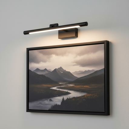 LED Koupelnové osvětlení zrcadla MIRROR LED/6W/230V 4000K IP44 40 cm černá