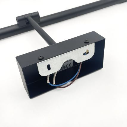 LED Koupelnové osvětlení zrcadla MIRROR LED/8W/230V 4000K IP44 60 cm černá