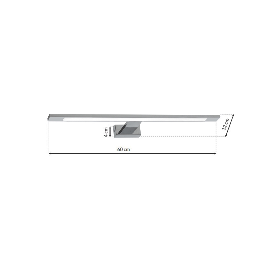 LED Koupelnové osvětlení zrcadla SHINE LED/12W/230V IP44 lesklý chrom