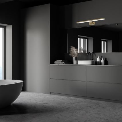 LED Koupelnové osvětlení zrcadla SHINE LED/13,8W/230V 60 cm IP44 mosaz