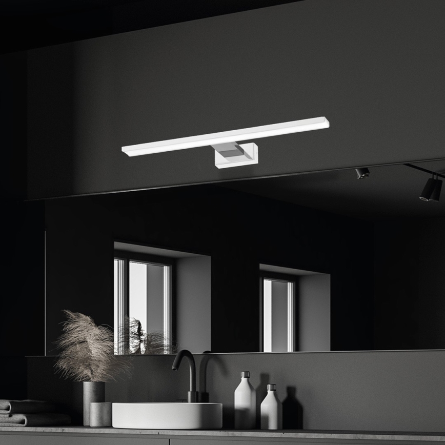 LED Koupelnové osvětlení zrcadla SHINE LED/13,8W/230V IP44 bílá/lesklý chrom