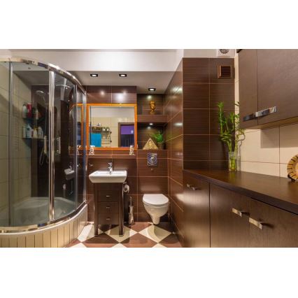 LED Koupelnové podhledové svítidlo BONO LED/5W/230V 3000K IP65 černá