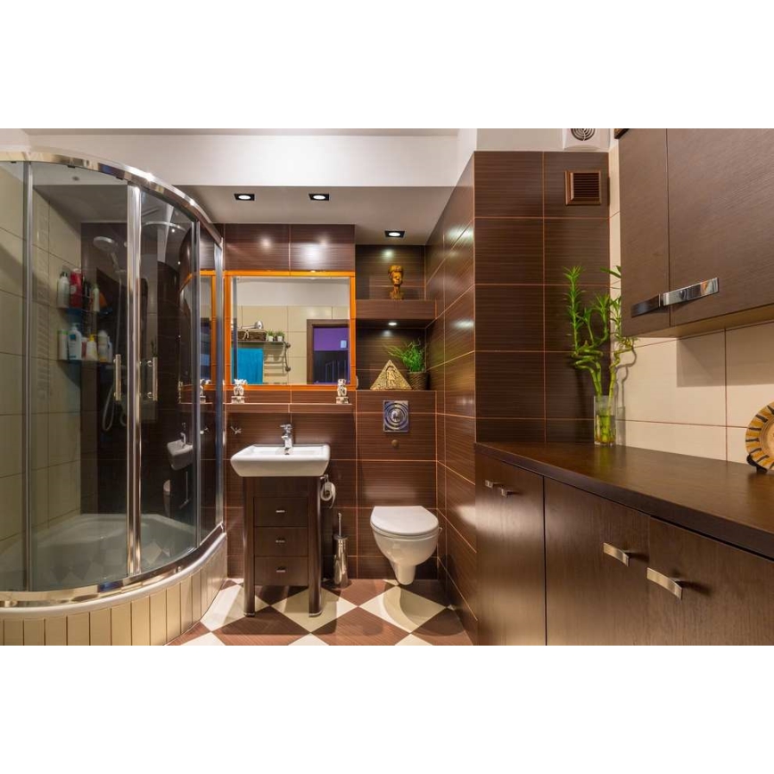 LED Koupelnové podhledové svítidlo BONO LED/5W/230V 3000K IP65 černá