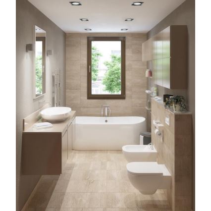 LED Koupelnové podhledové svítidlo BONO LED/8W/230V 3000K IP65 lesklý chrom