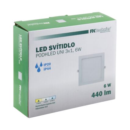 LED Koupelnové podhledové svítidlo LED/6W/230V 3000/4000/6000K IP44