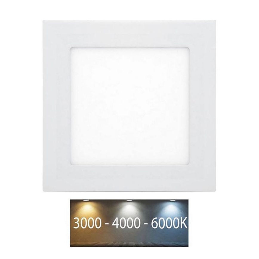 LED Koupelnové podhledové svítidlo RAFA LED/6W/230V 3000/4000/6000K 12x12 cm IP44 bílá