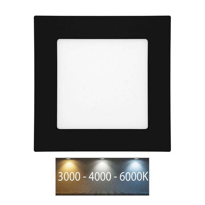 LED Koupelnové podhledové svítidlo RAFA LED/6W/230V 3000/4000/6000K 12x12 cm IP44 černá