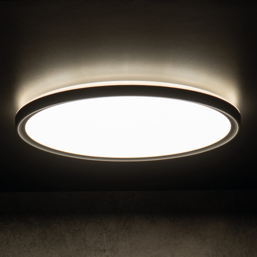 LED Koupelnové stropní svítidlo AZPO LED/18,5W/230V pr. 29 cm IP54 černá