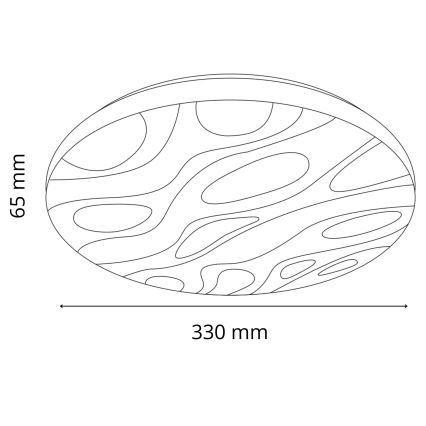 LED Koupelnové stropní svítidlo CLOUD LED/18W/230V pr. 33 cm IP44