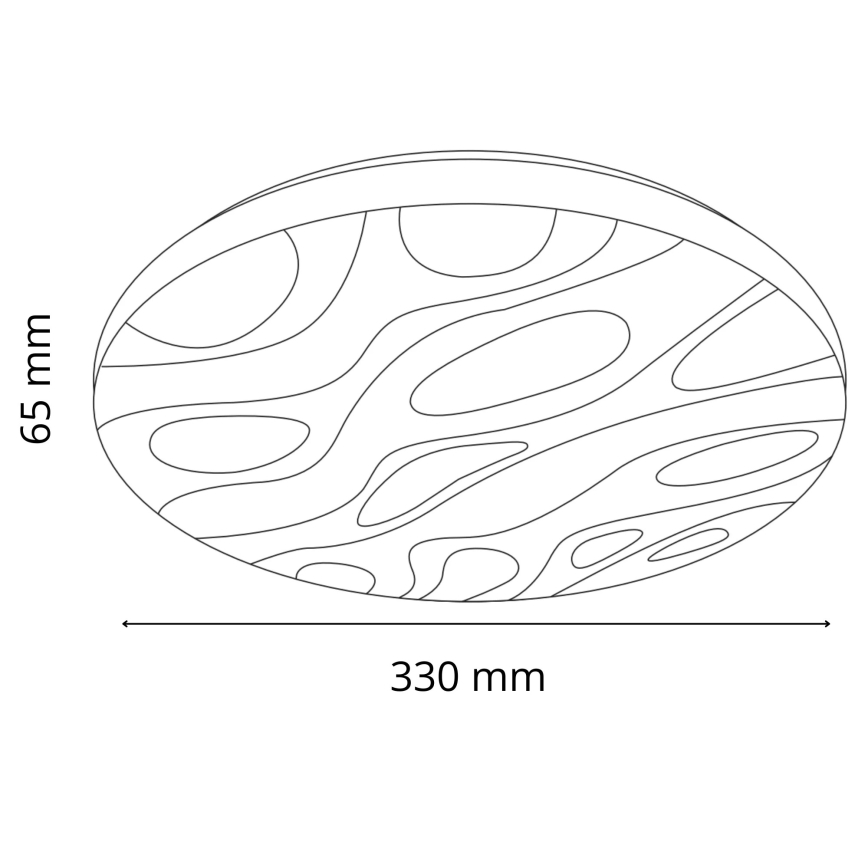 LED Koupelnové stropní svítidlo CLOUD LED/18W/230V pr. 33 cm IP44
