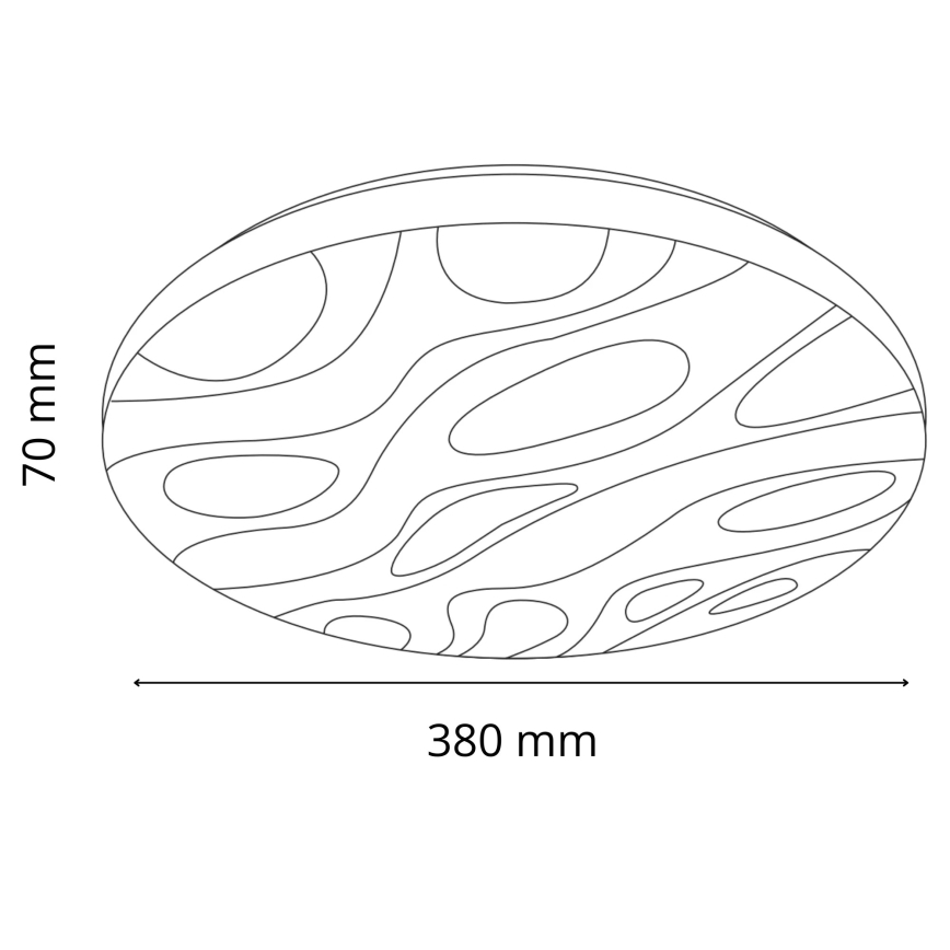LED Koupelnové stropní svítidlo CLOUD LED/24W/230V pr. 38 cm IP44