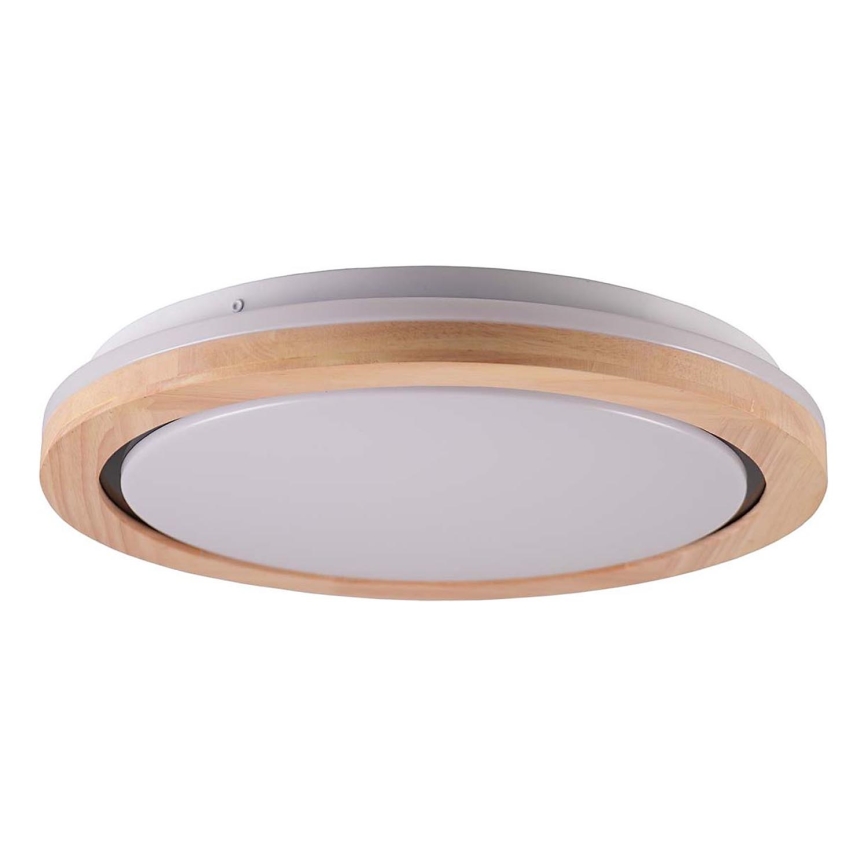 LED Koupelnové stropní svítidlo DAREK LED/24W/230V pr. 39 cm IP44 dub