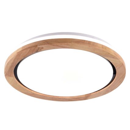 LED Koupelnové stropní svítidlo DAREK LED/24W/230V pr. 39 cm IP44 dub