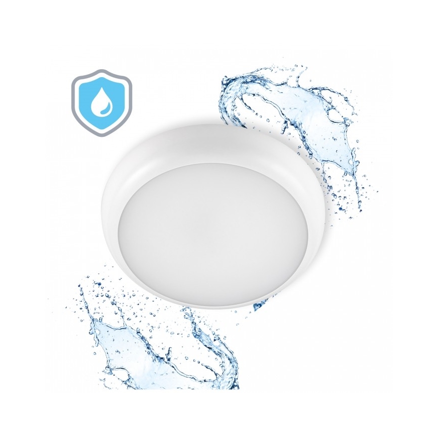 LED Koupelnové stropní svítidlo DEFENDER LED/12/18/24W/230V 3000/4000/6500K IP65 pr. 30 cm bílá