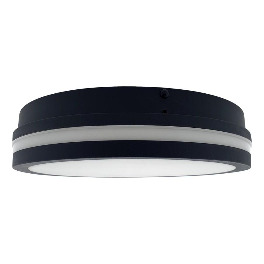 LED Koupelnové stropní svítidlo ELLÉ LED/24W/230V 3000/4000/6500K pr. 26 cm IP54 antracit
