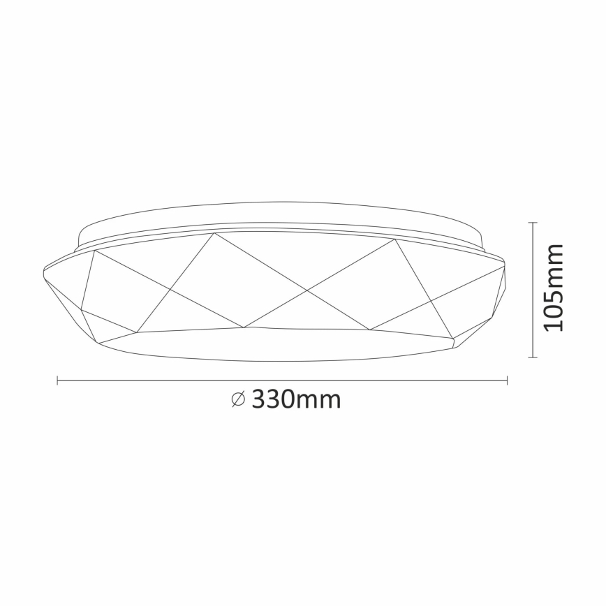 LED Koupelnové stropní svítidlo GALAXY LED/17W/230V IP44