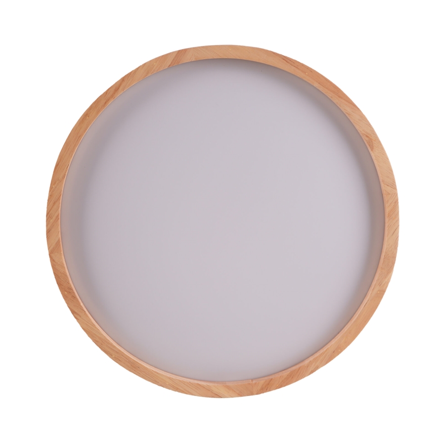 LED Koupelnové stropní svítidlo JANUSZ LED/12W/230V pr. 27 cm IP44 dub