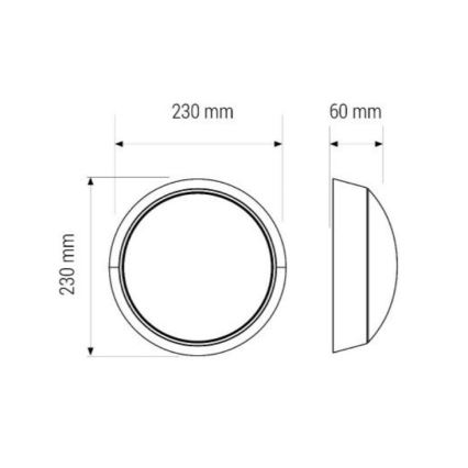 LED Koupelnové stropní svítidlo LED/11W/230V IP40