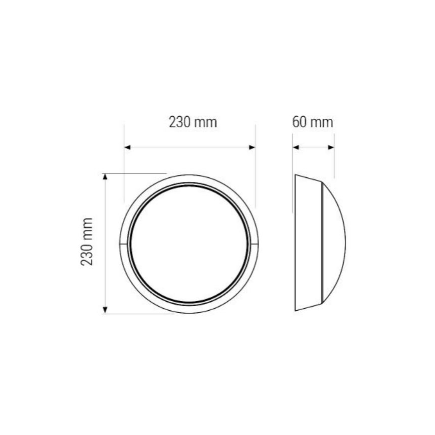 LED Koupelnové stropní svítidlo LED/11W/230V IP40