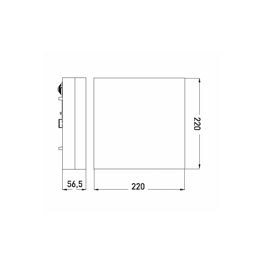 LED Koupelnové stropní svítidlo LED/12W/230V 3000/4000/6000K 22x22 cm IP44