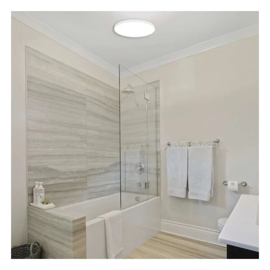 LED Koupelnové stropní svítidlo LED/18W/230V 3000/4000/5700K IP55 bílá