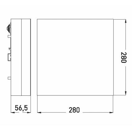 LED Koupelnové stropní svítidlo LED/18W/230V 3000/4000/6000K 28x28 cm IP44