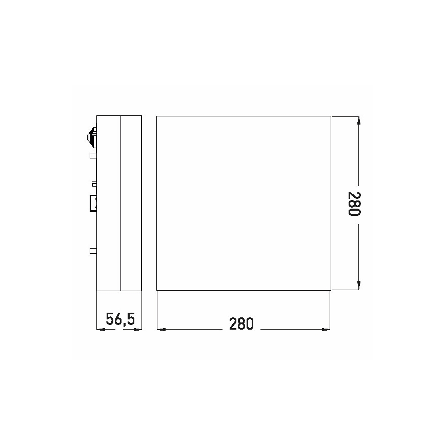 LED Koupelnové stropní svítidlo LED/18W/230V 3000/4000/6000K 28x28 cm IP44
