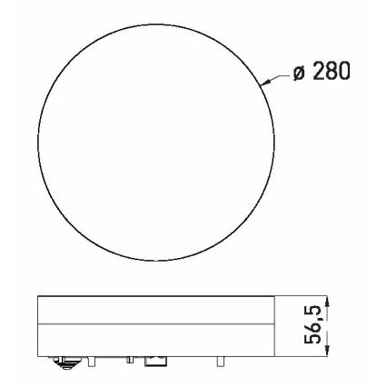 LED Koupelnové stropní svítidlo LED/18W/230V 3000/4000/6000K pr. 28 cm IP44