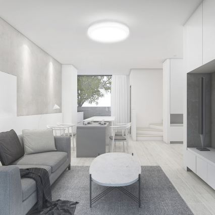 LED Koupelnové stropní svítidlo LED/18W/230V 4000K IP44 pr. 22,5 cm bílá