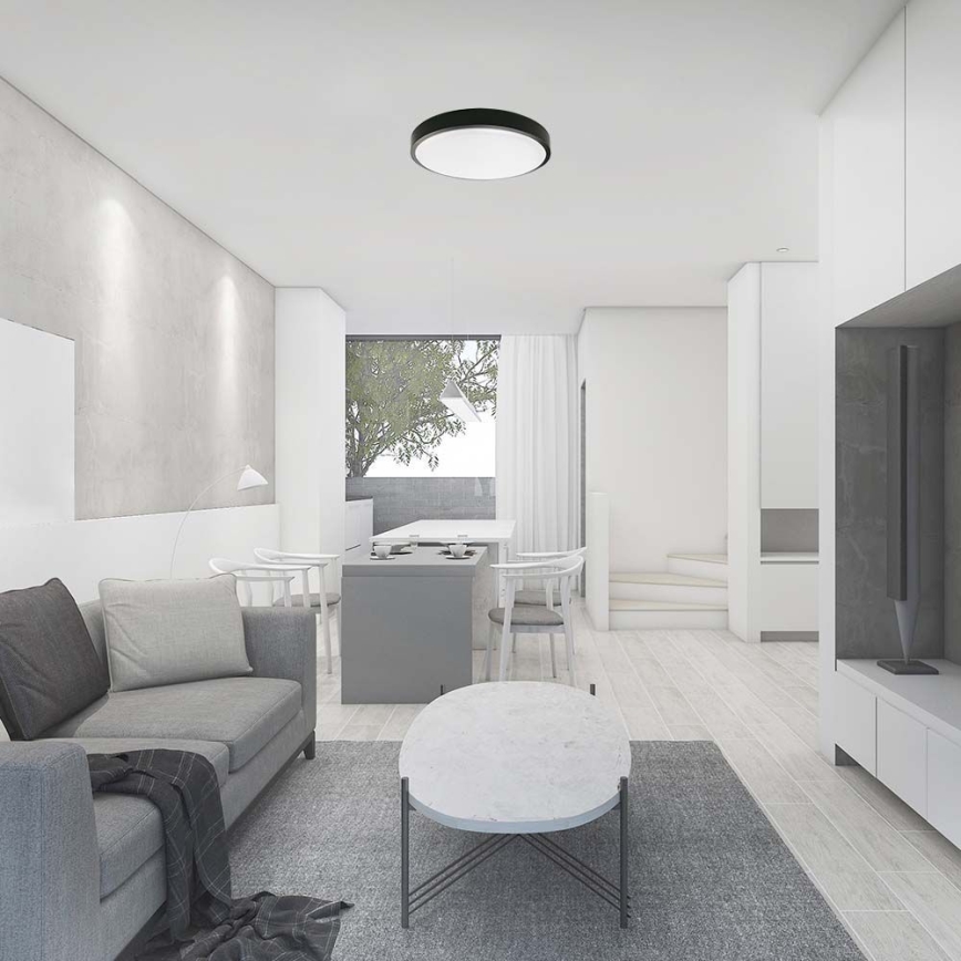 LED Koupelnové stropní svítidlo LED/18W/230V 4000K IP44 černá