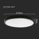 LED Koupelnové stropní svítidlo LED/18W/230V 6500K IP44 černá